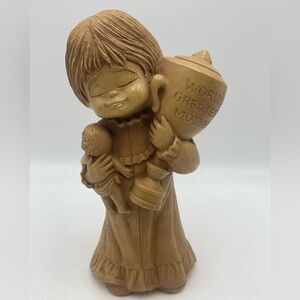 Vintage Fannykins Sculpture 1982 Edition “World's Greatest Mother" by Bill Mack